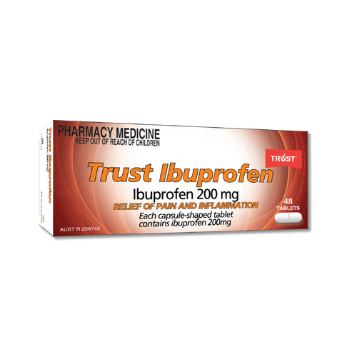 Trust Ibuprofen 200mg 48 Tablets (S2)