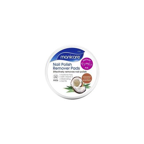 Manicare Nail Polish Remover Pads Coconut