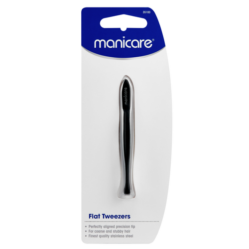 Manicare Flat Tweezer - Black