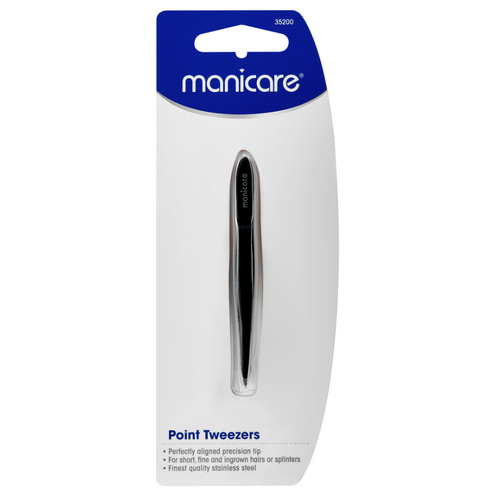 Manicare Point Tweezer - Black