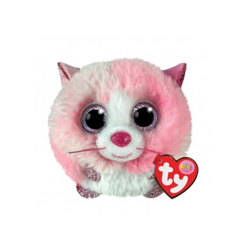 Ty Tia the Pink Cat Valentine's Day Puffies