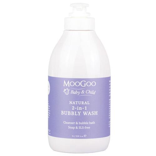 Moogoo Baby & Child Natural 2-in-1 Bubbly Wash 1 Litre