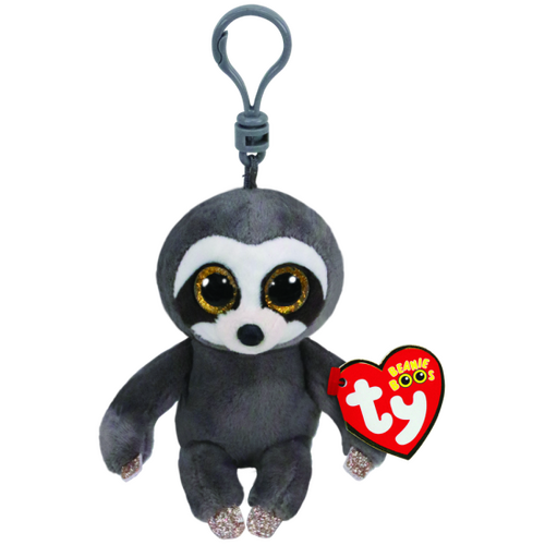 Ty Beanie Boo Dangler the Grey Sloth Clip Beanie Boo