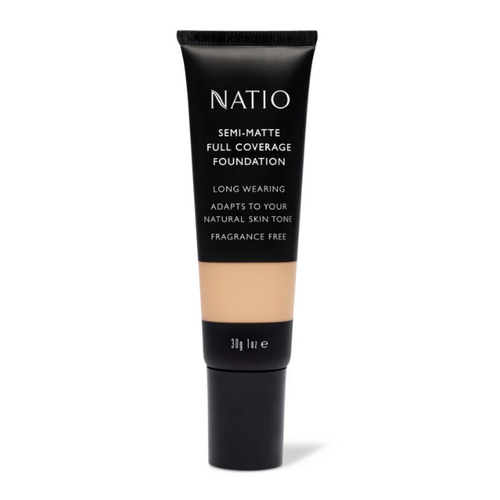 Natio Semi-Matte Full Coverage Foundation Nutmeg 30g 