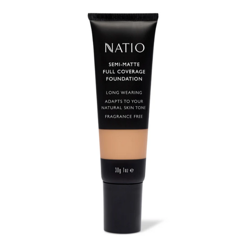 Natio Semi-Matte Full Coverage Foundation Hazelnut 30g