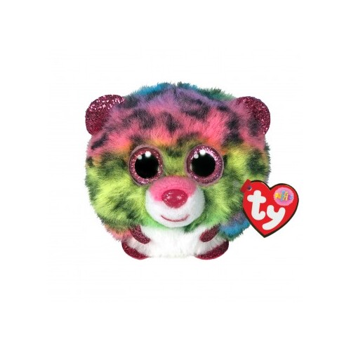 Ty Beanie Dotty the Multicoloured Leopard Ty Puffies