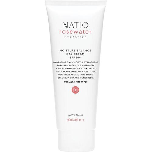 Natio Rosewater Hydration Moisture Balance Day Cream SPF 50+ 90ml