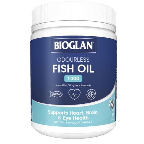 Bioglan Odourless Fish Oil 1000MG 400 Soft Capsules