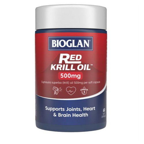 Bioglan Red Krill Oil 500MG 60 Soft Gel Capsules