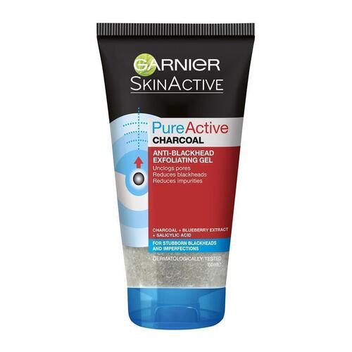 Garnier Pure Active Charcoal Scrub (Anti-Blackhead Exfoliating Gel) 150ml 