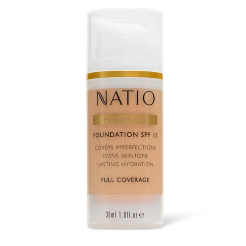 Natio Flawless Foundation SPF15 Light Medium 30ml 