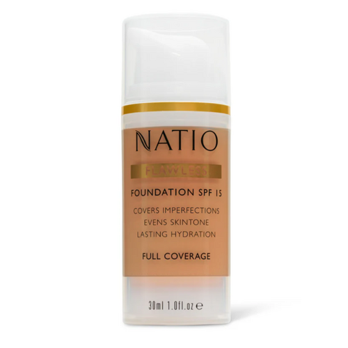 Natio Flawless Foundation SPF 15 Medium Tan 30ml