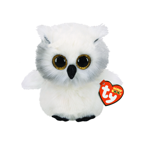 Ty Beanie Boos Austin the White Owl Regular