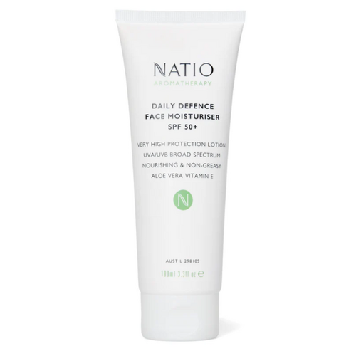 Natio Aromatherapy Daily Defence Face Moisturiser SPF 50+ 100ml