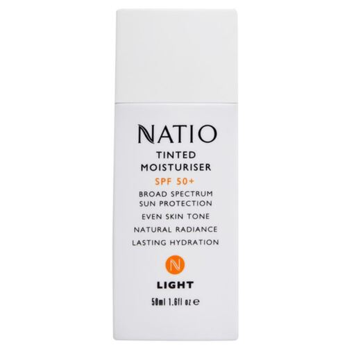 Natio Tinted Moisturiser SPF 50+ Light 50ml