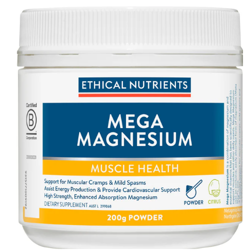 Ethical Nutrients Mega Magnesium Citrus Powder 200G