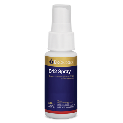 BioCeuticals B12 Liquid Peppermint Spray 50mL