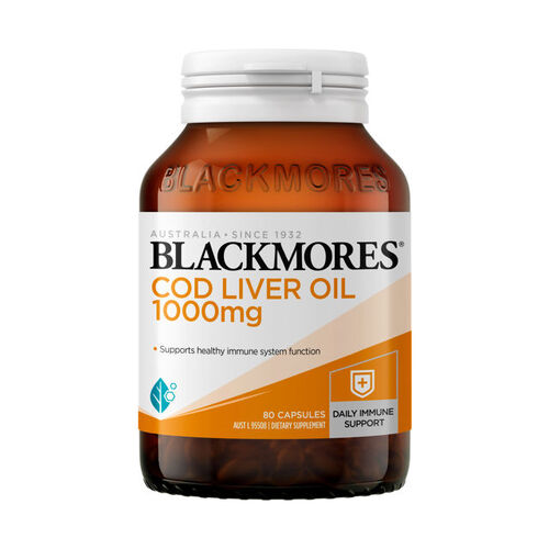 Blackmores Cod Liver Oil 1000MG 80 Capsules